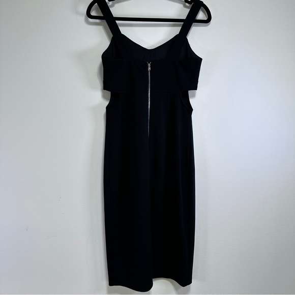 Black Cutout Bodycon Midi Dress – Sweetheart Neck Date Night Style – Size S - Picture 4 of 4